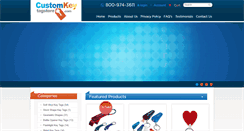 Desktop Screenshot of customkeytagstore.com