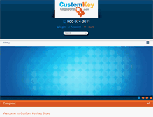 Tablet Screenshot of customkeytagstore.com